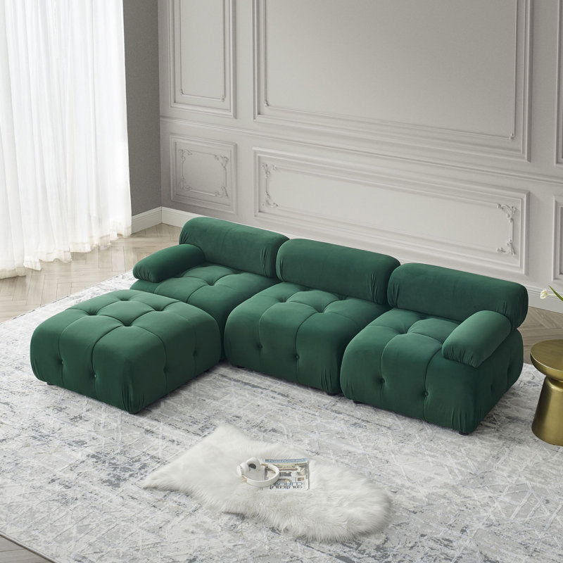 Furnishiaa 4 Piece Upholstered Sectional Sofa - Furnishiaa -  -